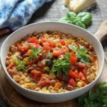 Instant Pot Pasta e Fagioli Soup | Give it Some Thyme – super easy and tasty Instant Pot recipe of this classic Italian soup loaded with turkey sausage, veggies, beans and pasta! #instantpotrecipes #pastaefagioli #pastaefagiolisoup #pastaefagioliinstantpot #pastaefagiolieasy #pastaefagiolirecipe #instantpotsouprecipes #instantpotrecipeshealthyfamily #instantpotrecipeseasy #giveitsomethyme #instantpotsoup #instantpotsoupeasy #instantpotsouphealthy #instantpotsoupitalian