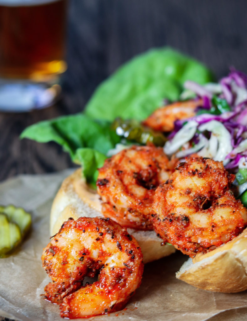 Seared Shrimp Po' Boys with Creole Slaw Give it Some Thyme