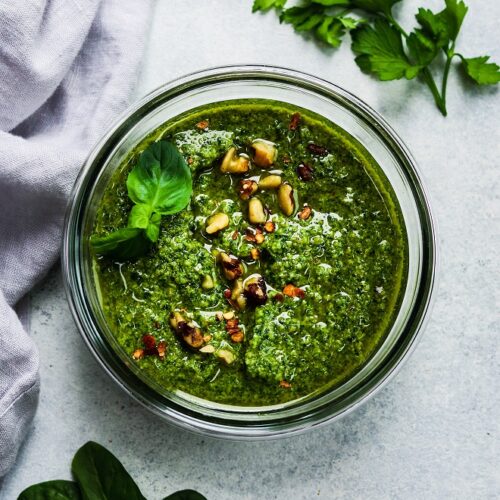 5 Minute Spinach Walnut Pesto Give It Some Thyme