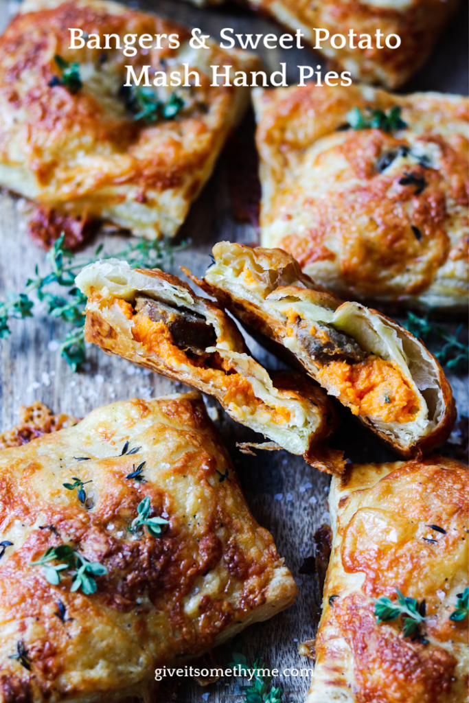 Bangers and Sweet Potato Mash Hand Pies Give it Some Thyme