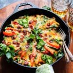 Jalapeño Popper Chicken Skillet | giveitsomethyme.com – Nothing like this easy, delicious, cheesy one-pan meal to spice things up for dinner! Perfect to celebrate Cinco de Mayo and whenever there’s a craving for Mexican.