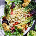 Grilled Romaine Lump Crab Salad w/ Green Goddess Dressing | giveitsomethyme.com – grilled romaine takes greens to another level and a delicious complement to the marinated jumbo lump crab!