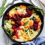 Leftover Turkey and Vegetable Frittata | giveitsomethyme.com - Turn those Thanksgiving leftovers into another delicious meal that’s gluten-free, keto-friendly and can be enjoyed for breakfast, lunch or dinner!