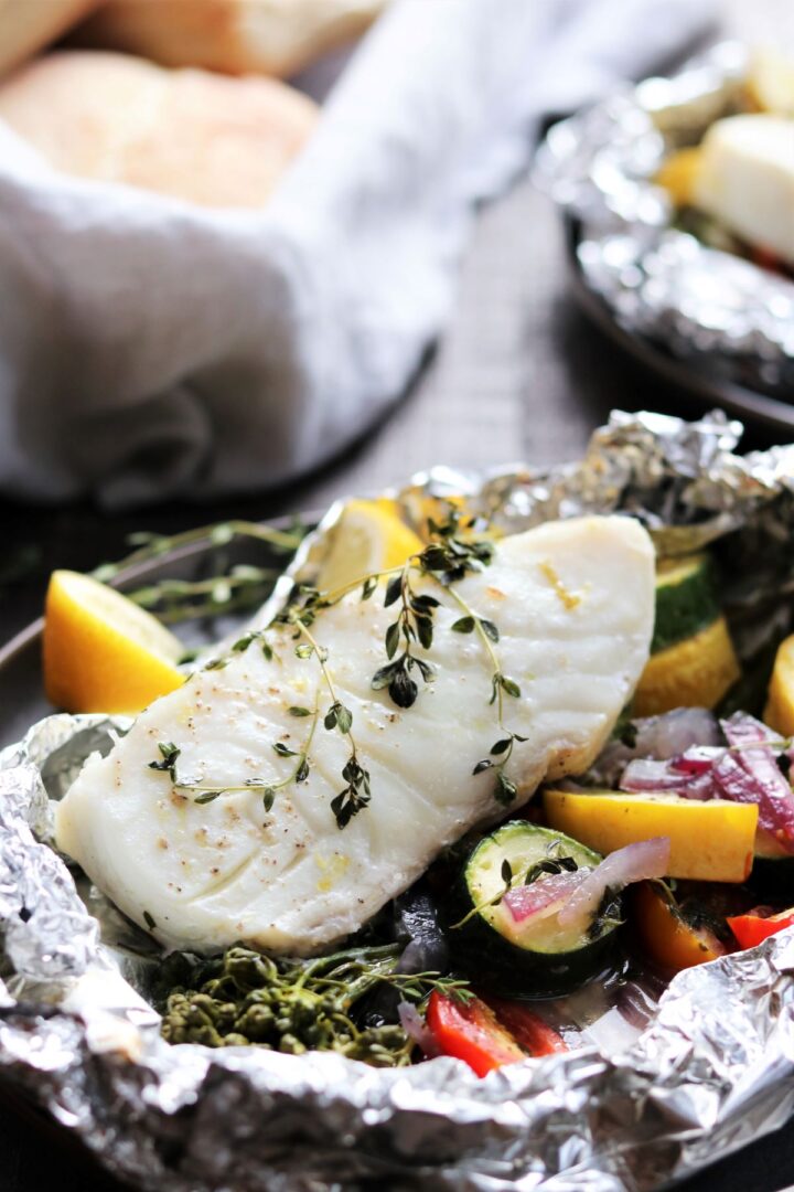 Grilled Halibut in Foil Give it Some Thyme