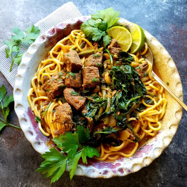 Slow Cooker Thai Beef Stew Give it Some Thyme