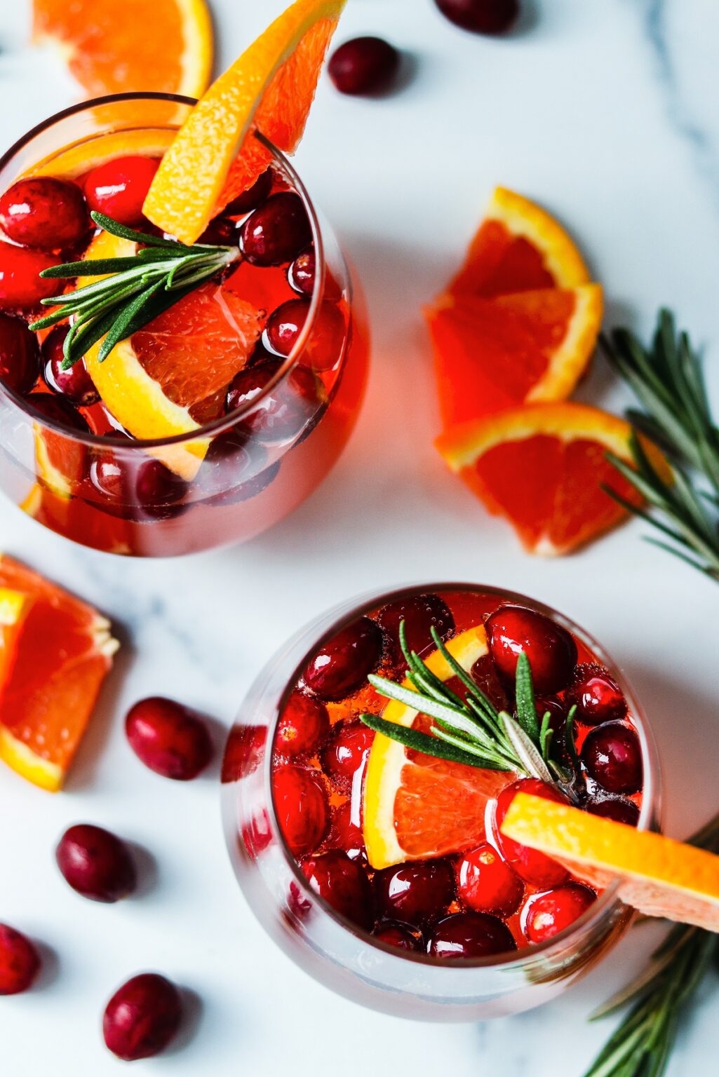 Cranberry Orange Prosecco Cocktail with Rosemary Give it Some Thyme