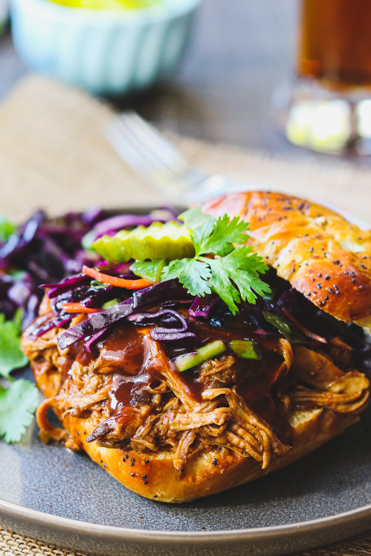 Pulled Pork Instant Pot Root Beer Top