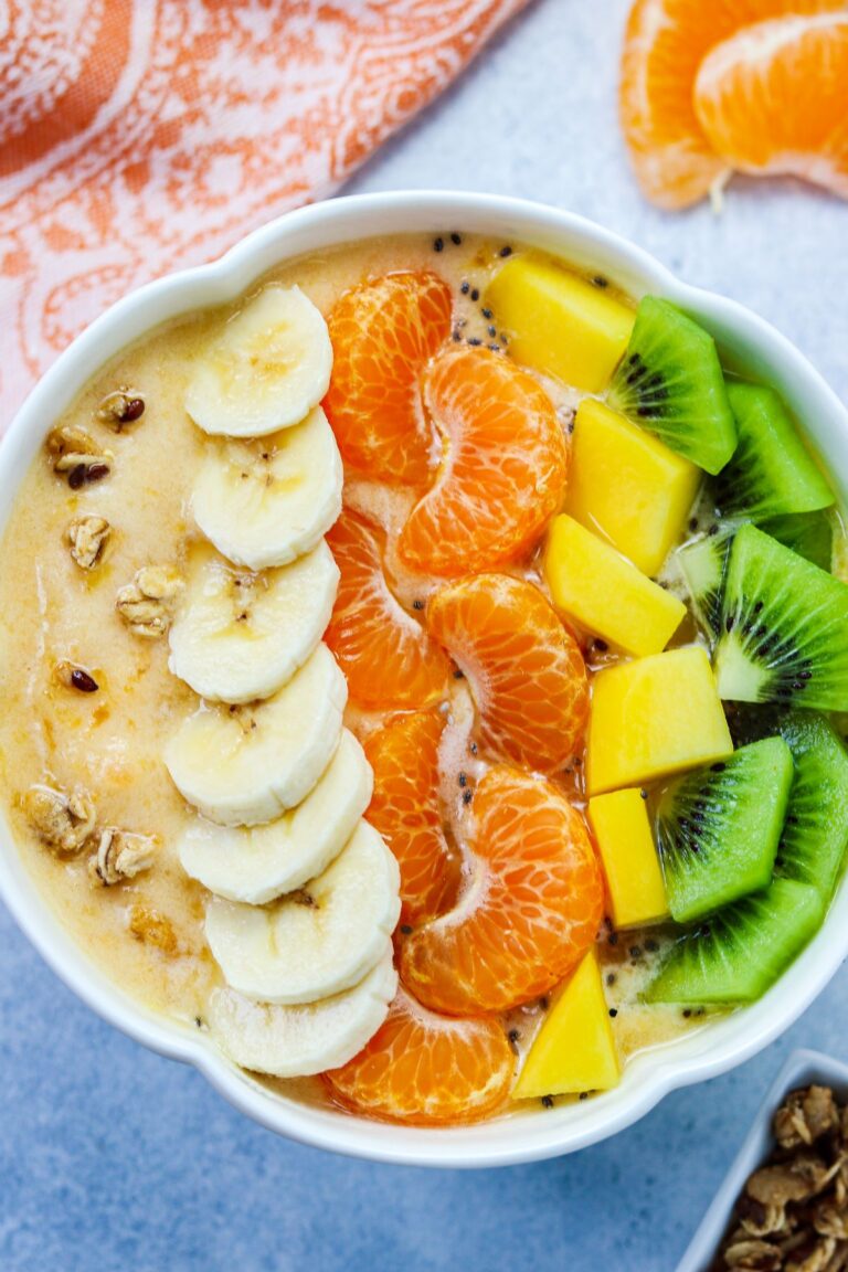 Tropical Smoothie Bowl Recipe (Vegan) Give it Some Thyme