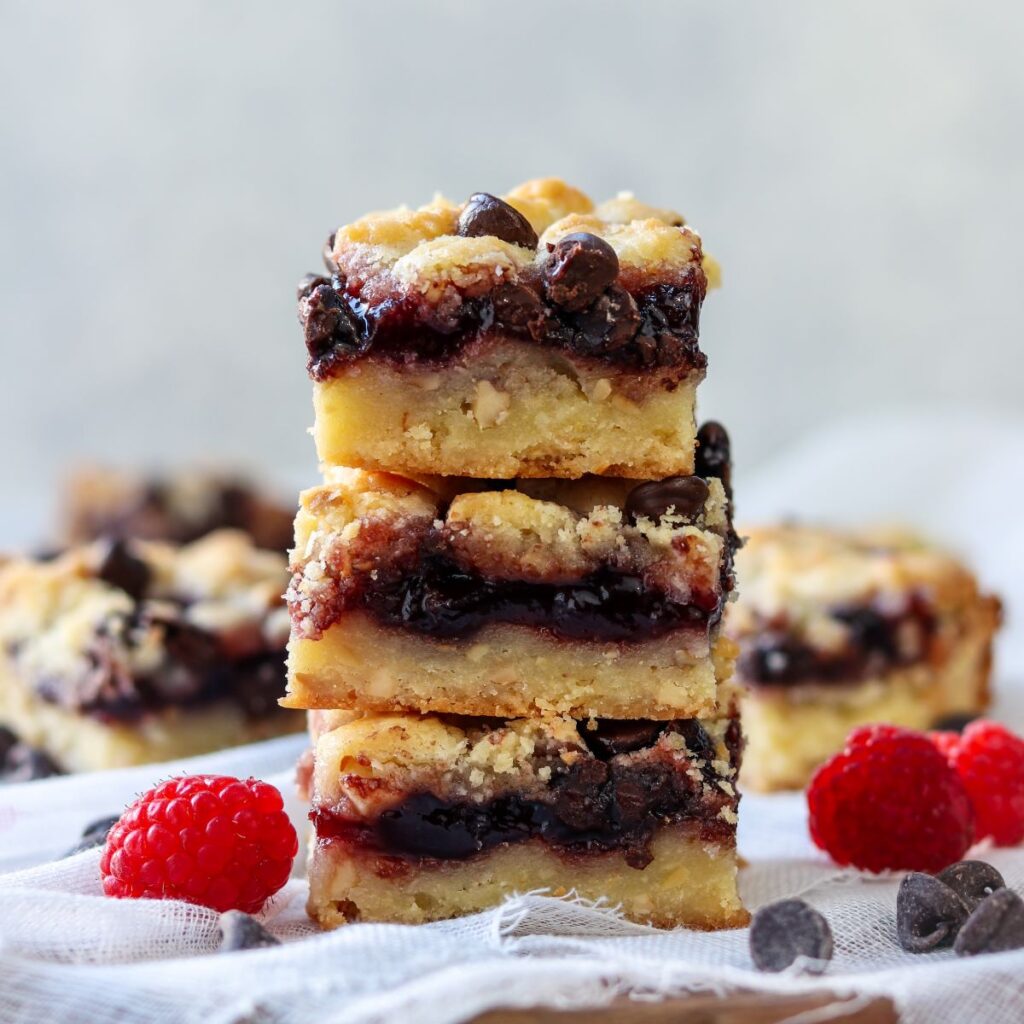 Chocolate Raspberry Bars - Give it Some Thyme